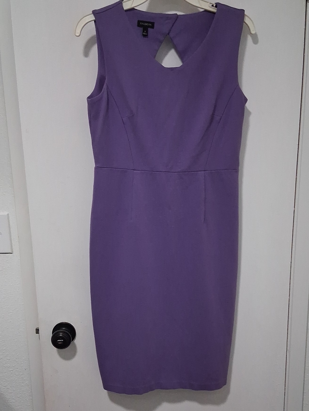 Talbots Purple Sleeveless Keyhole Sheath Dresssize 4